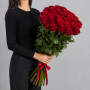 25 красных роз 120 см фото 2